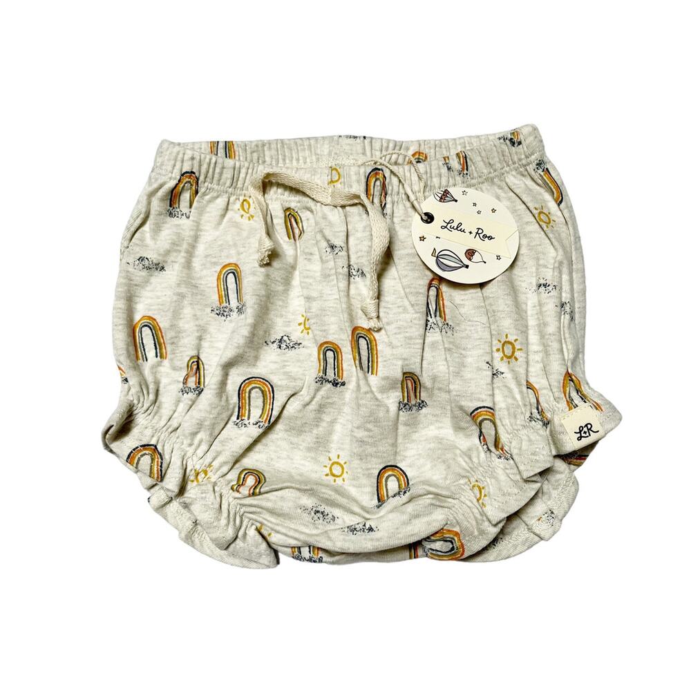 NWT Lulu + Roo Rainbow Print Ruffle Shorties Size 2/3